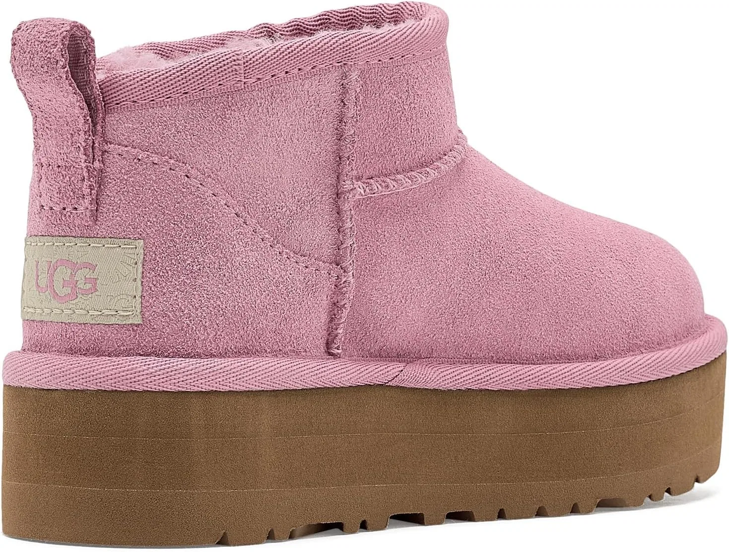 Детские ботинки для девочек Classic Ultra Mini Platform UGG, Dusty Orchid — фото 3
