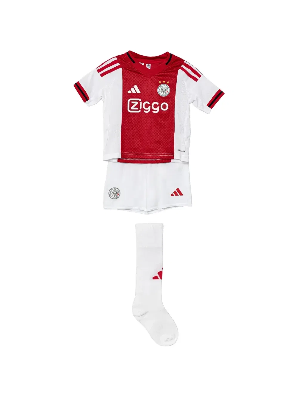 Комплект Ajax с панелями (из трех предметов) Adidas Kids, белый