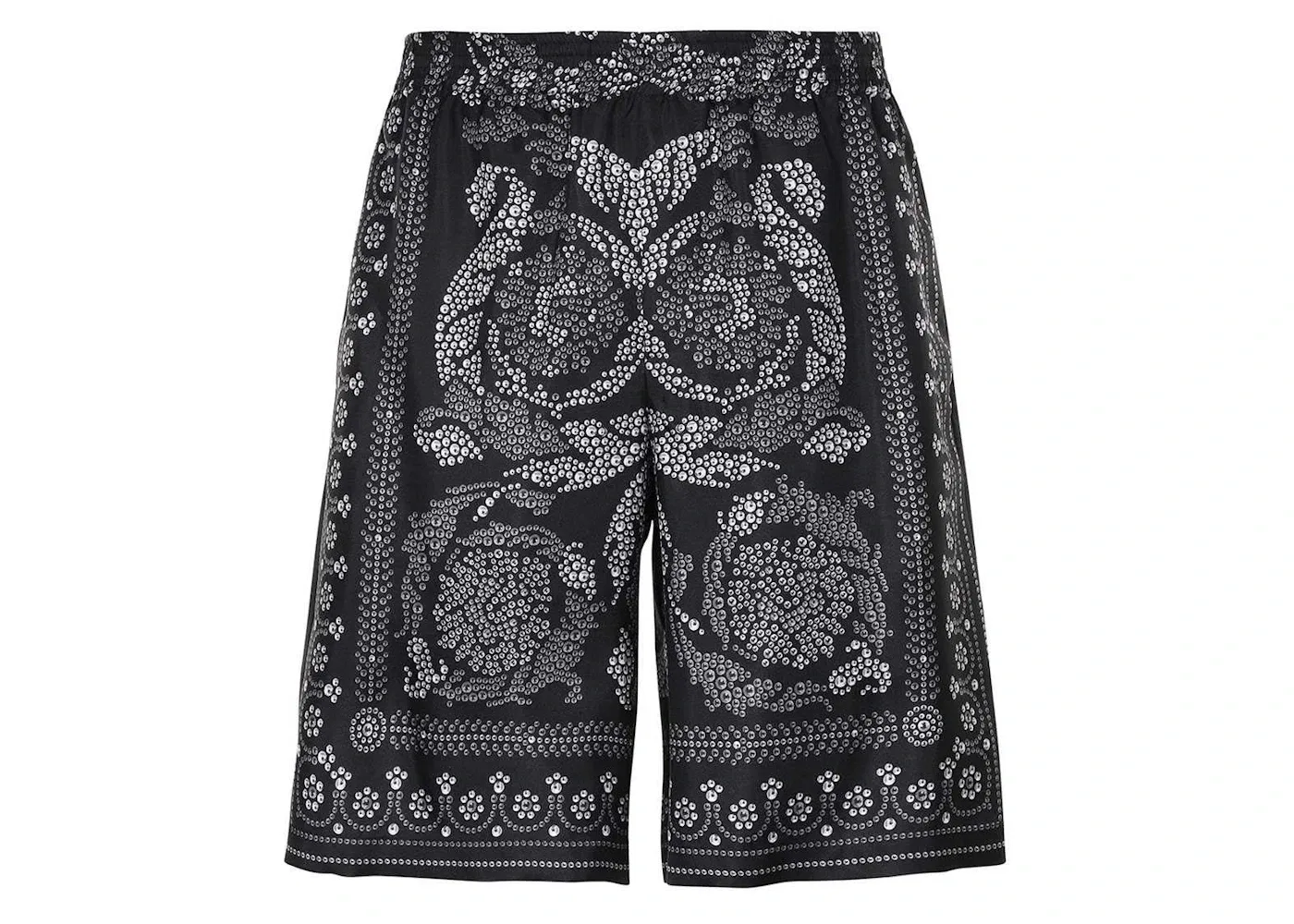 Мужские шорты с принтом Versace, Black