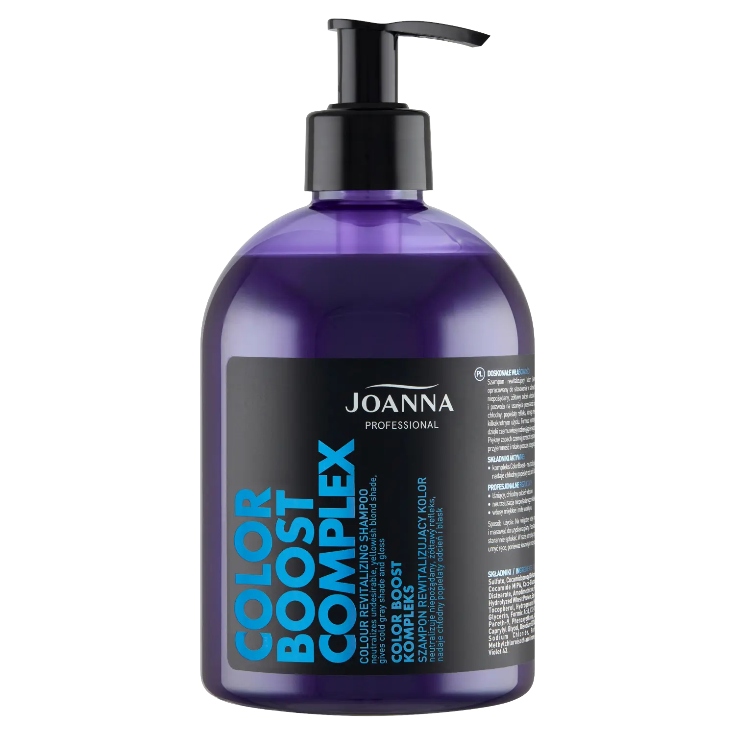 

Joanna Professional Color Boost Complex восстанавливающий шампунь для светлых волос, 500 мл