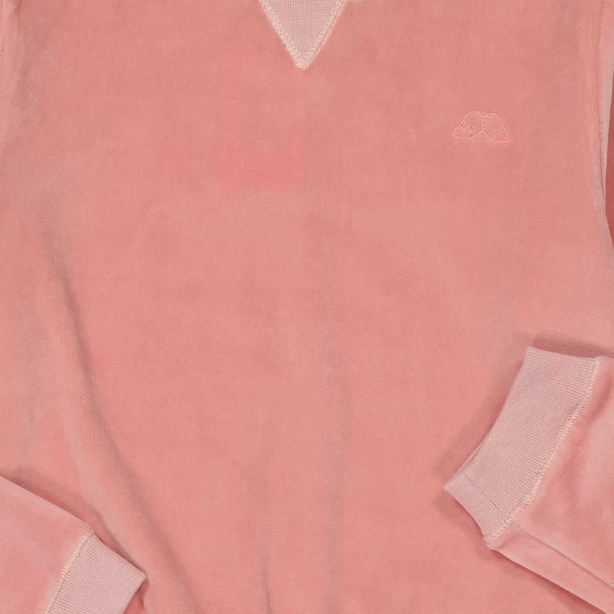 Свитер из велюра с вышивкой Kids Dusty Pink Velour Sweater Marie Chantal, Dusty Pink — фото 2