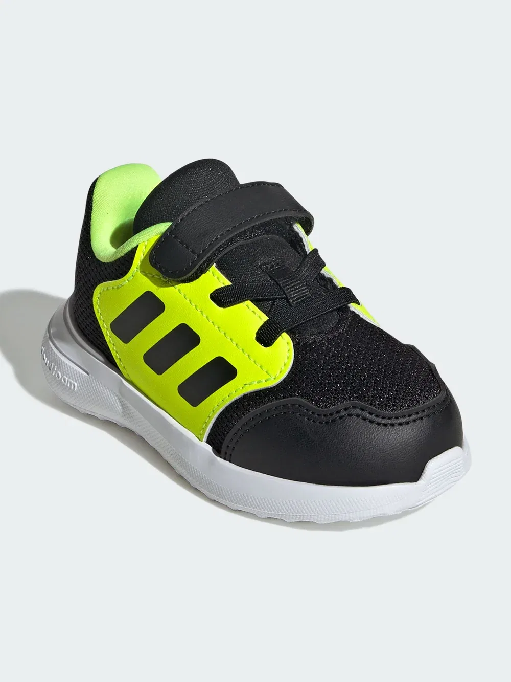 Tensaur run 3.0 унисекс - кроссовки для бега по шоссе Adidas Performance, Core Black Core Black Lucid Lemon — фото 2