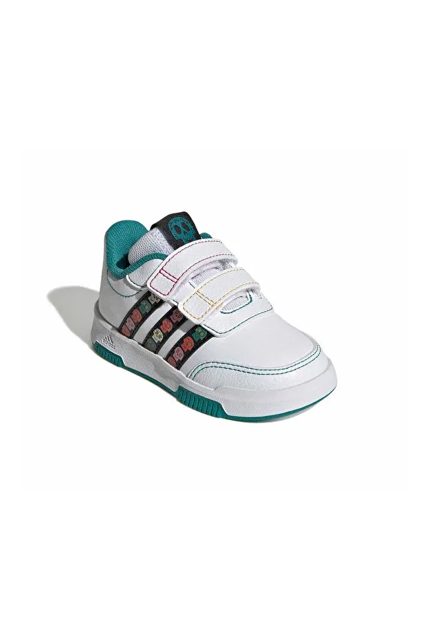 Детские спортивные кроссовки для девочек на липучке Tensaur Velcro Adidas, White Coco — фото 3