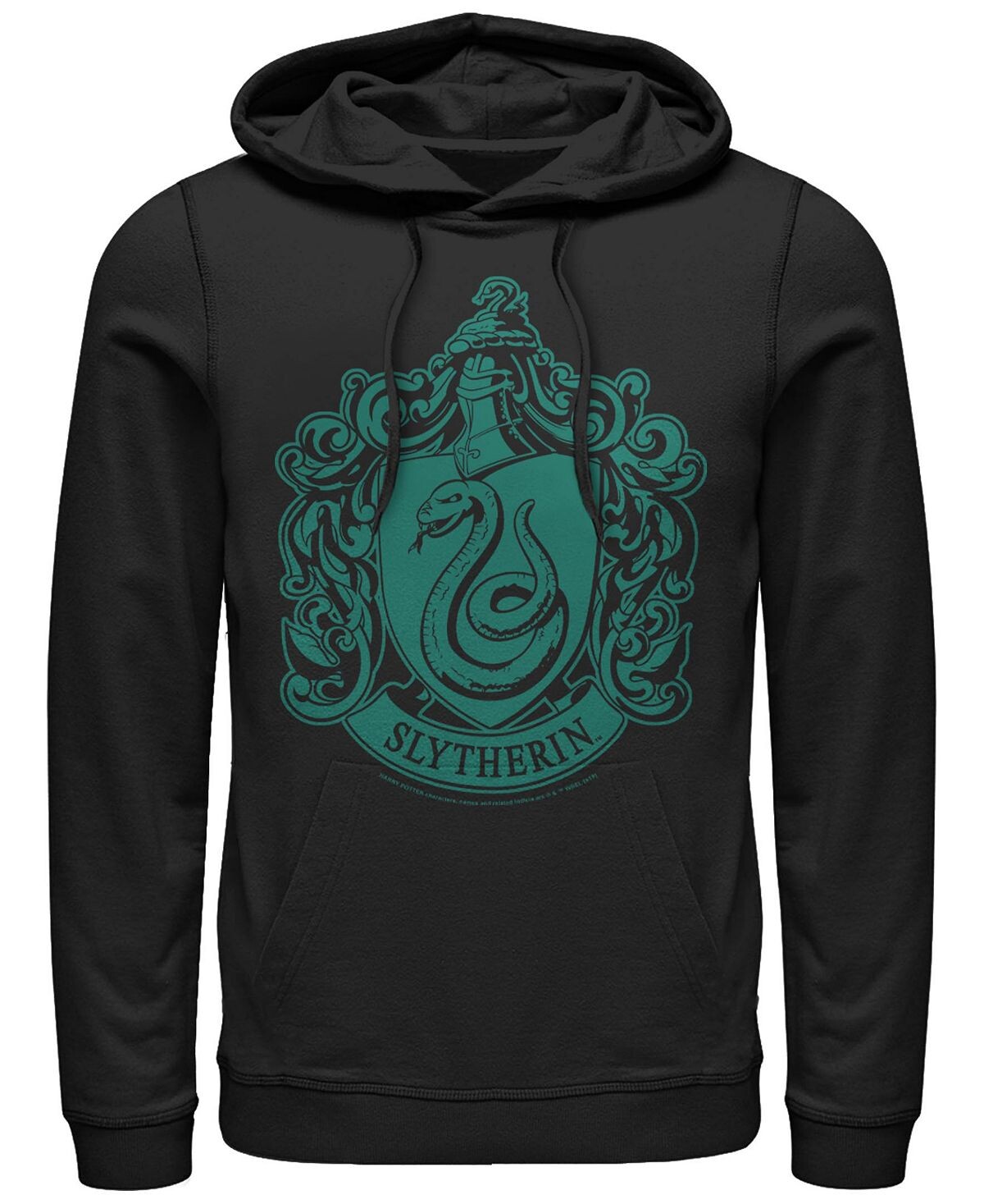 

Мужская флисовая худи deathly hallows 2 simple slytherin Fifth Sun, черный