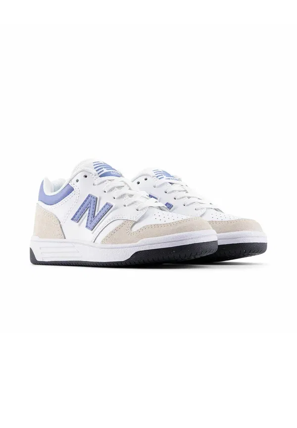 Кроссовки на шнуровке B480 lace New Balance, белый Fairweather Blue — фото 2