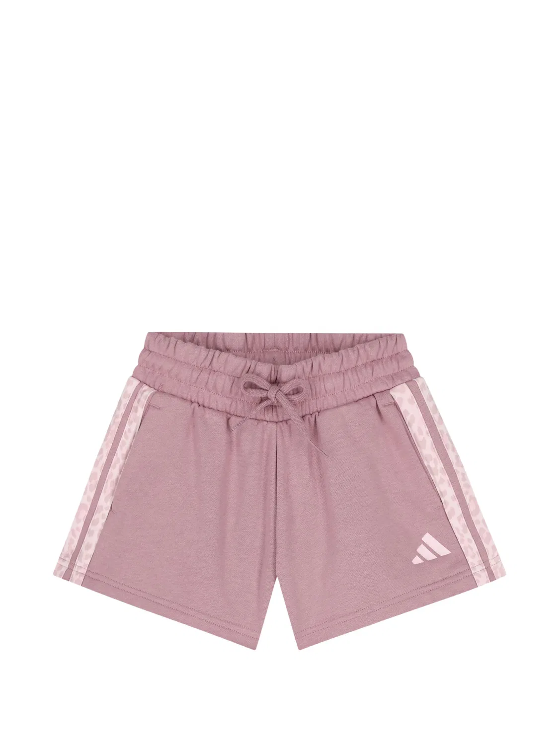 Шорты 3-Stripes розовые с леопардовым принтом Adidas, розовый