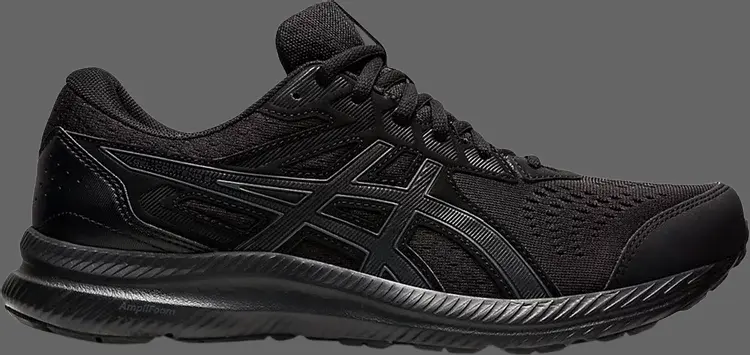 

Кроссовки gel contend 8 4e wide 'black carrier grey' Asics, черный