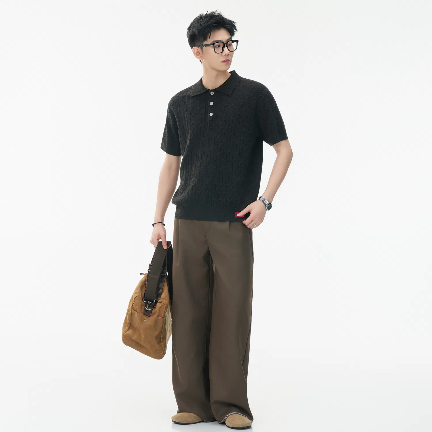 Детский свитер с отложным воротником Dickies, Black Gray — фото 4