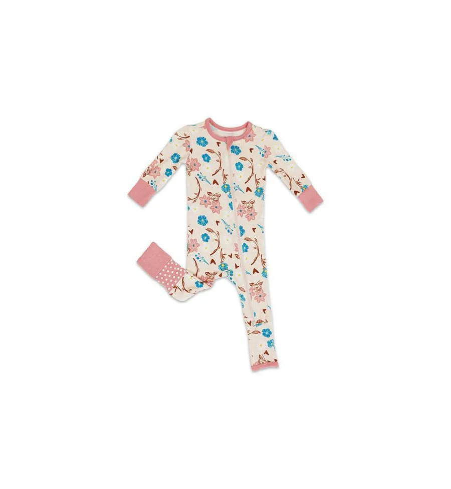 Baby Grey By Everly Grey Детский серый комбинезон-трансформер для девочек от Everly Grey с длинными рукавами — фото 3