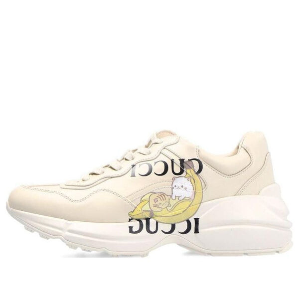 Кроссовки bananya x rhyton 'white yellow' Gucci, белый
