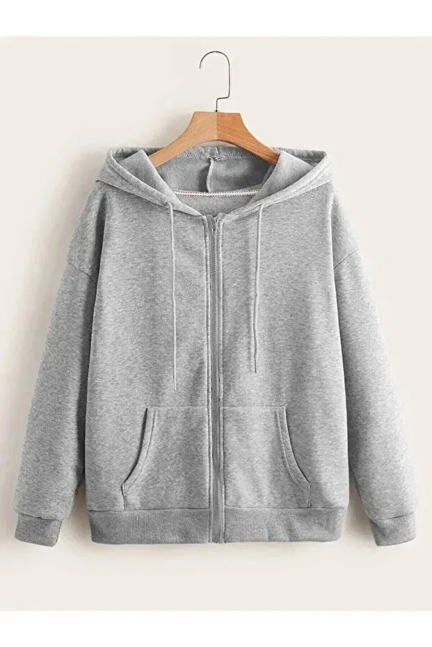 Черная куртка унисекс на молнии с капюшоном, 3 нити Dmn Wear