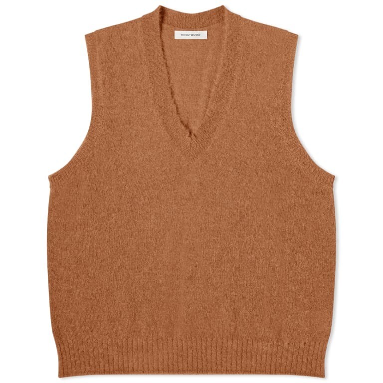 

Жилет Wood Wood Dallas Knit, оранжево-коричневый