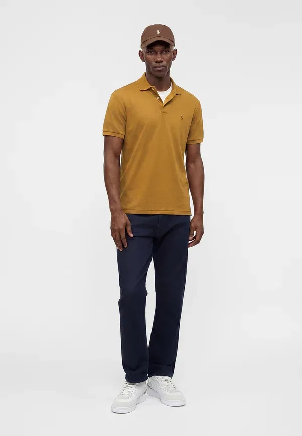 Футболка поло хлопковая Custom Slim Fit Soft Cotton Polo Shirt Polo Ralph Lauren, коричневый — фото 2