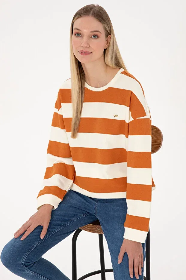 Женские свитшот с длинным рукавом U.S. Polo Assn., Copper