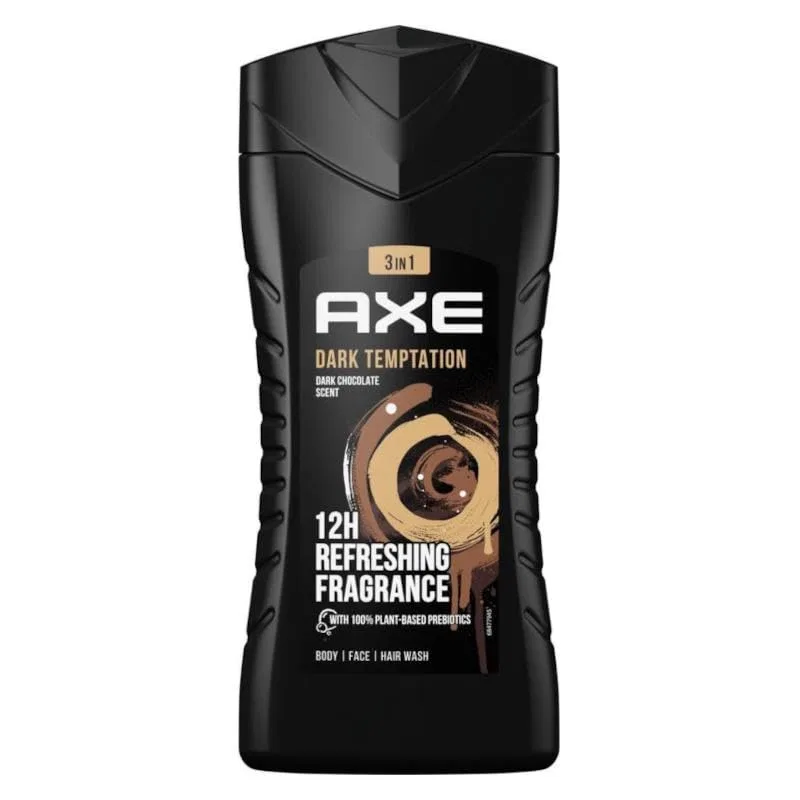 Гель для душа 3-в-1 Dark Temptation AXE, 3000 мл, Шоколад