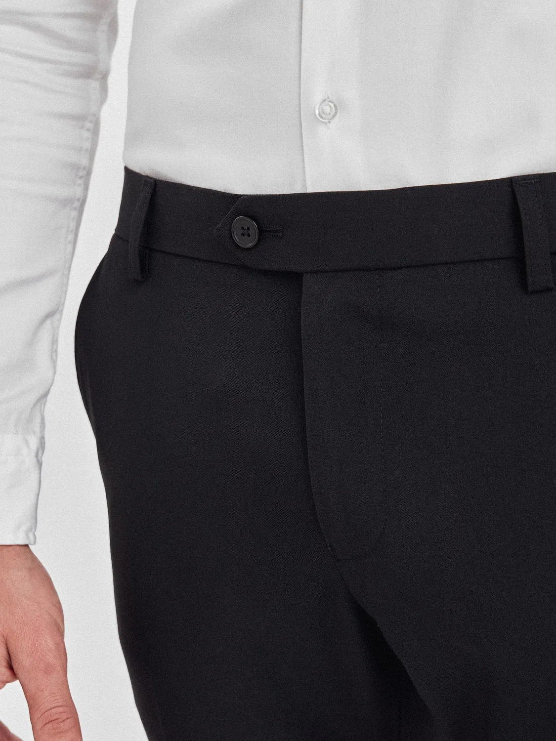 Брюки классические Tailored Fit Stretch Smart Next, черный — фото 3