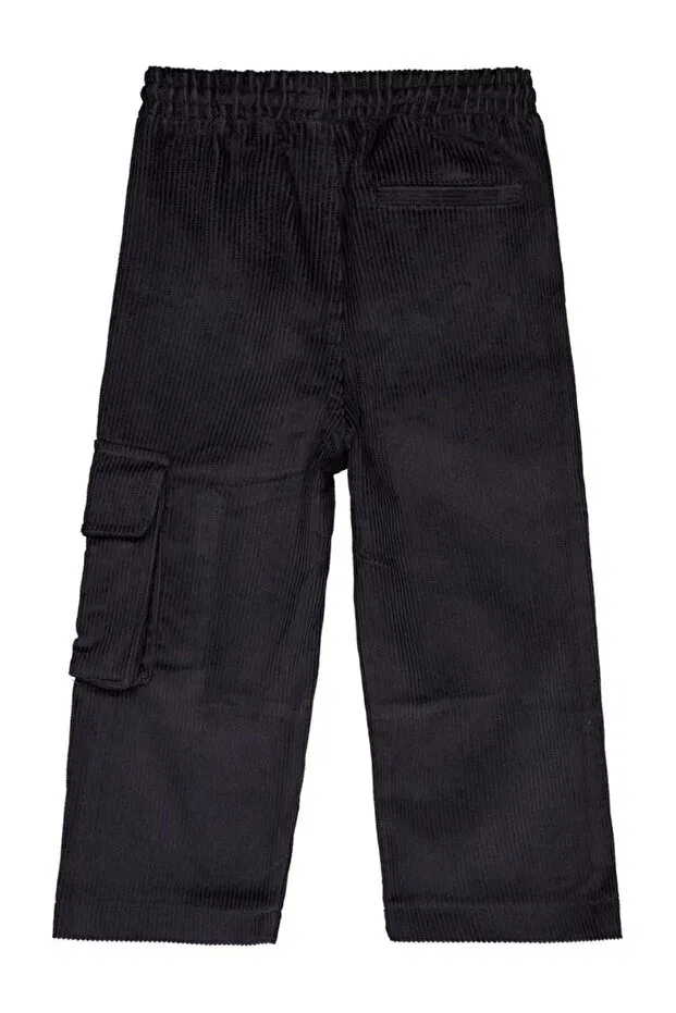 Детские брюки-карго из вельвета для девочек Civil Boys, Anthracite — фото 2