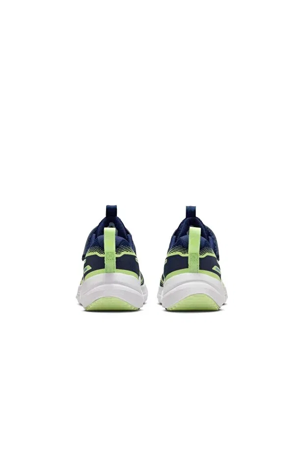 Детские кроссовки для девочек беговые Nike, Blue Void/Univ Blue-Barely Volt — фото 4