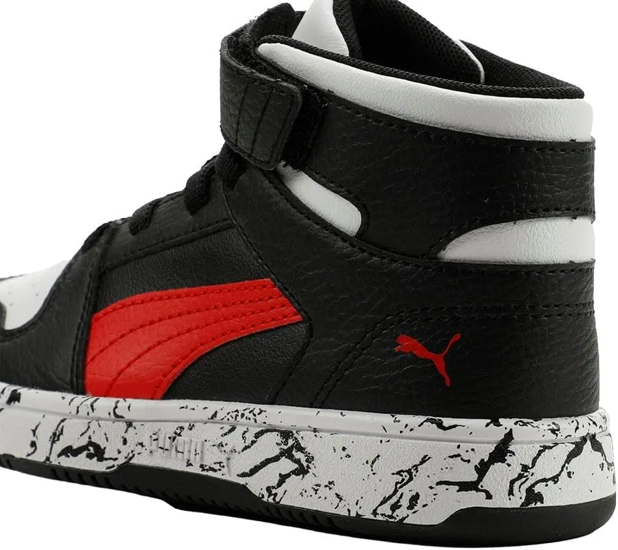 Детские кроссовки для мальчиков с принтом Rebound Layup Rcl Marble PUMA, Black — фото 2