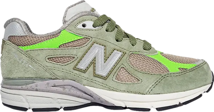 Кроссовки New Balance Patta x 990v3 Little Kid 'Keep Your Family Close', зеленый — фото 2