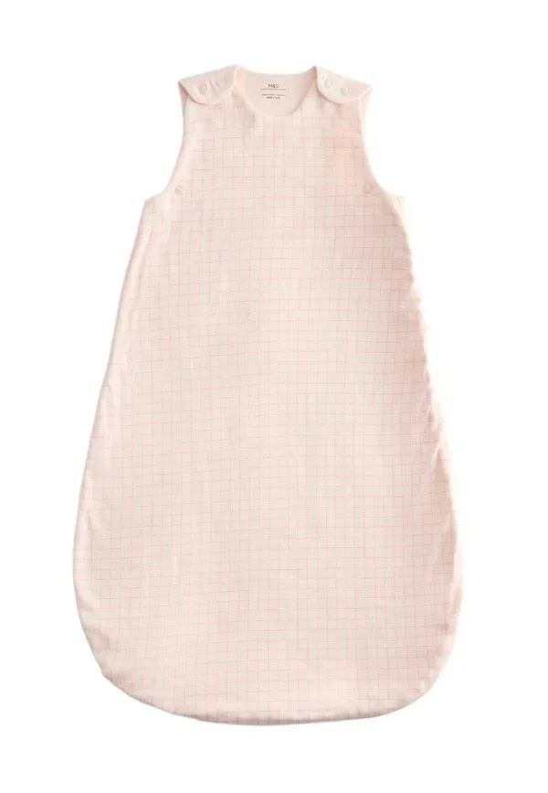 Спальный мешок хлопковый 1.0 Tog Sleeping Bag Marks & Spencer, Rose Pink, розовый