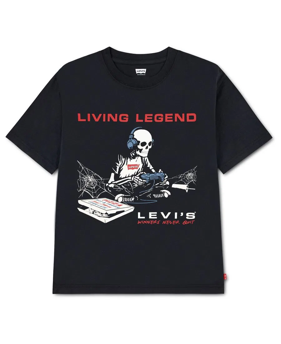 Футболка с коротким рукавом с принтом Gamer Life Levi's, Jet Black