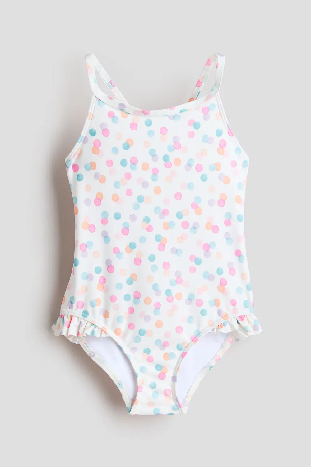 Купальник с принтом H&M, Weiß/Gepunktet