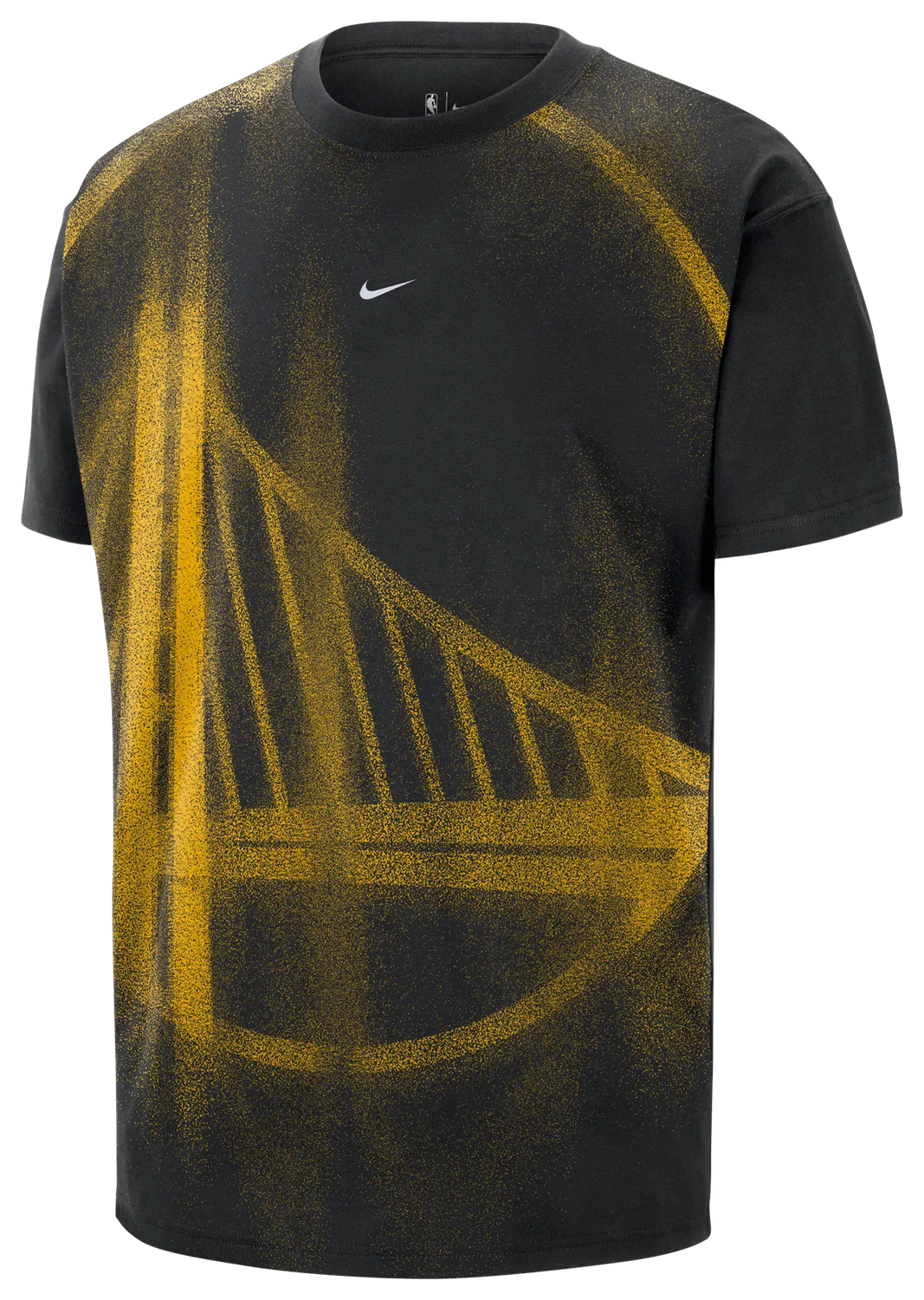Мужская футболка из хлопка средней плотности Warriors Icon Nike, черный — фото 3