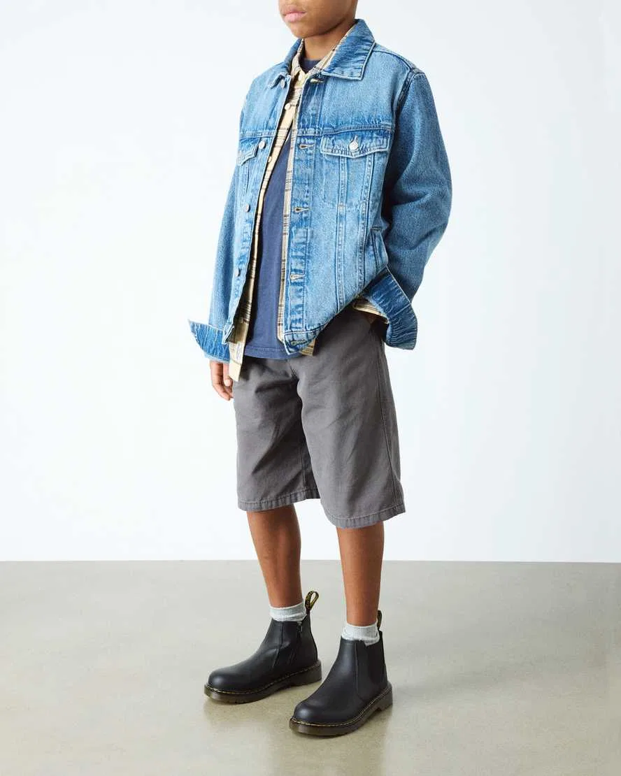 Ботинки челси Dr Martens Softy T 2976, детские, натуральная кожа, черный — фото 2