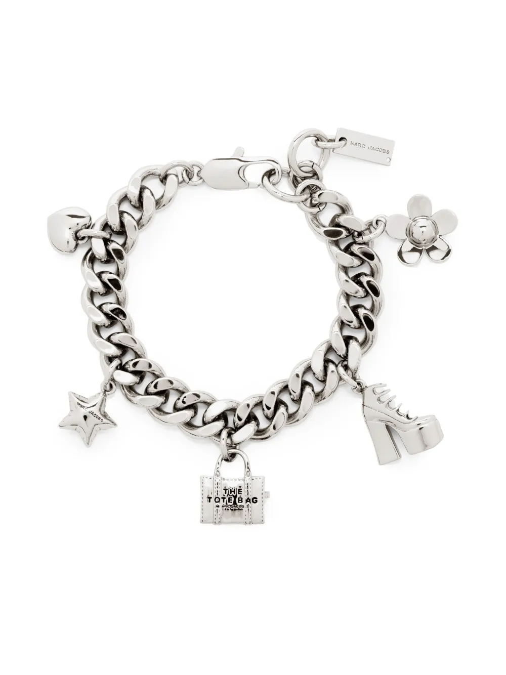 

Браслет Mini Icon Charm MARC JACOBS, серебяный
