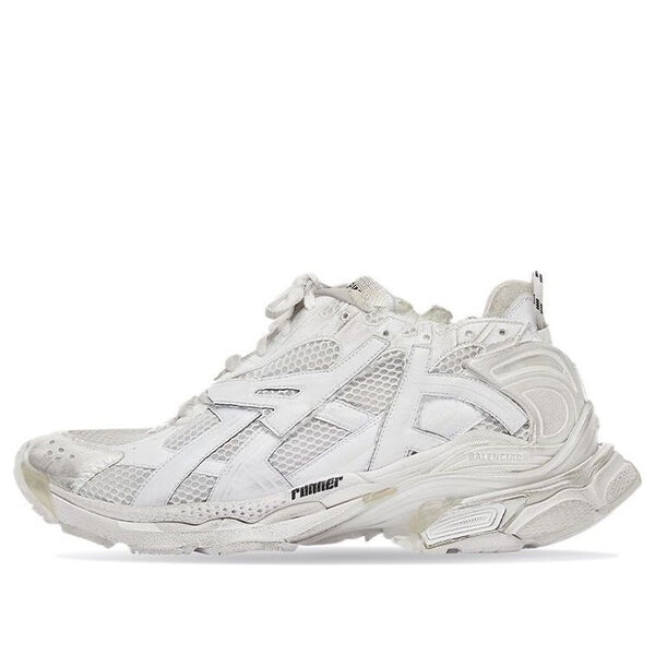 Кроссовки runner sneakers 'whtie mesh and nylon' Balenciaga, белый