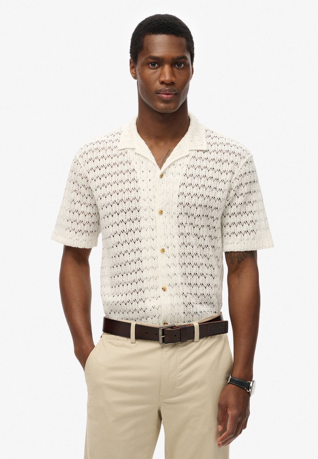 

Рубашка TEXTURE Superdry, белый