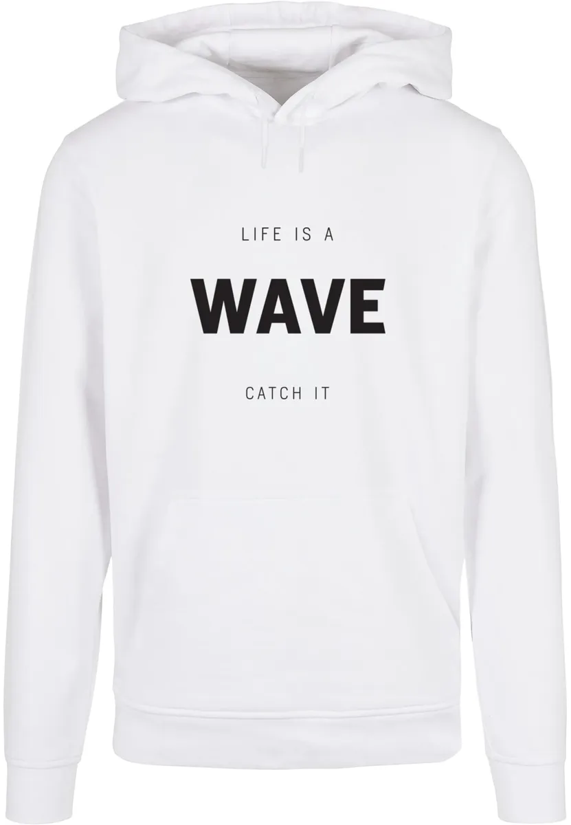 

Толстовка с капюшоном Merchcode " Merchcode Men's Summer - Life is a wave Basic Hoody", белый