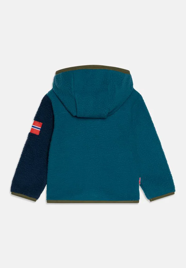 Флисовая куртка унисекс aurlandsfjord Trollkids, Dark Marine/Mystic Blue/Pine Green — фото 2