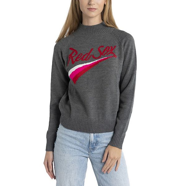 

Свитер raglan для женщин Boston Red Sox серый Lusso