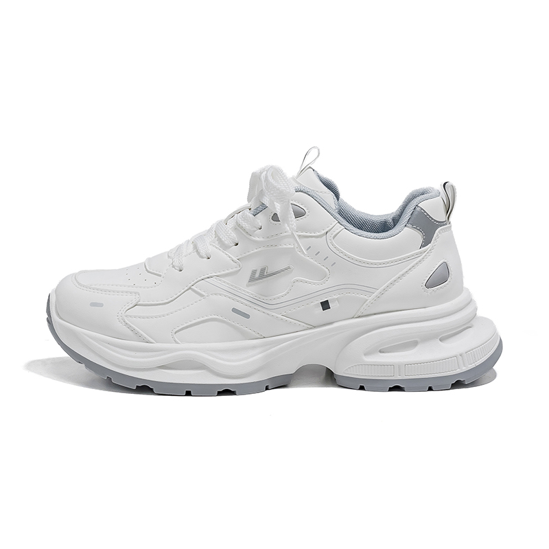 

WARRIOR Низкие массивные кроссовки унисекс бело-серые (кожаный верх), цвет White/Gray (Leather Upper)