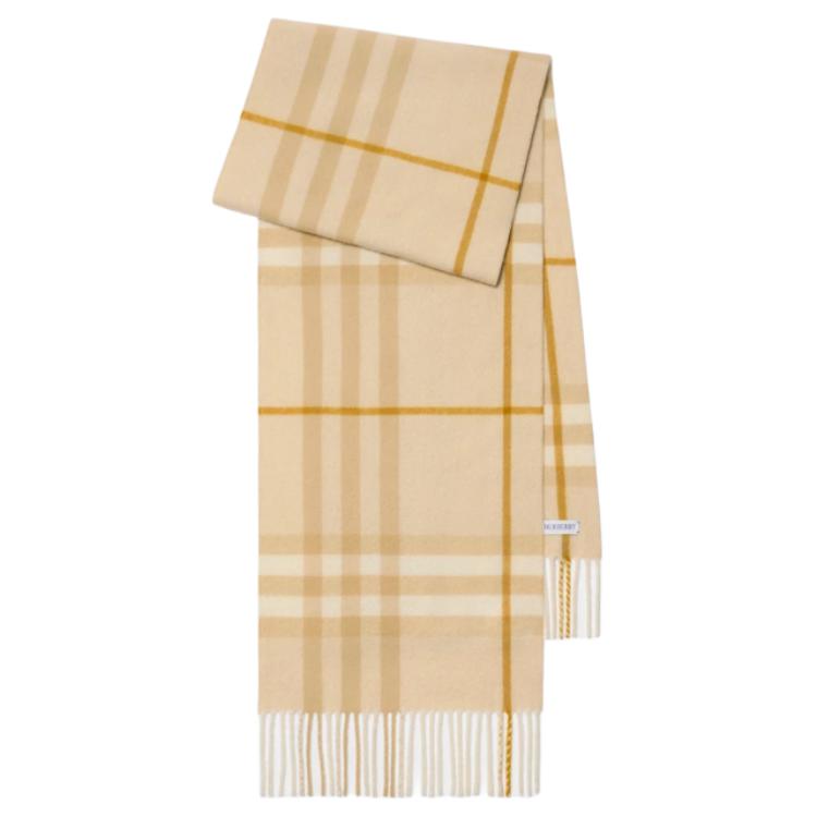 

Проверенный кашемировый шарф Burberry, желтый