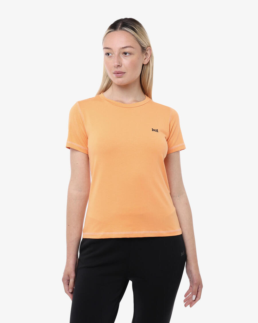 

JAKED Женская футболка для фитнеса из хлопка папайи