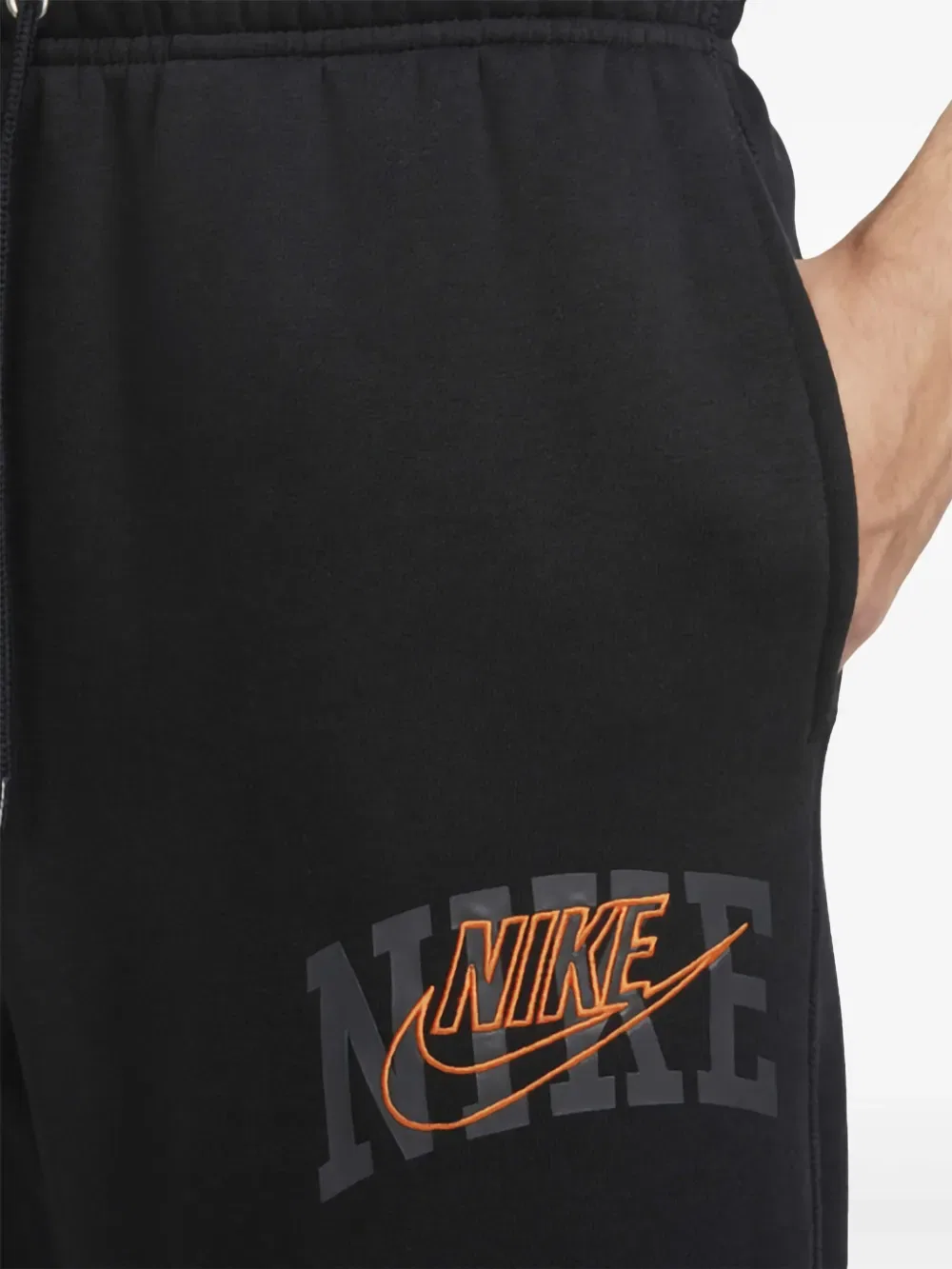 Флисовые спортивные штаны клуба Nike, черный — фото 2