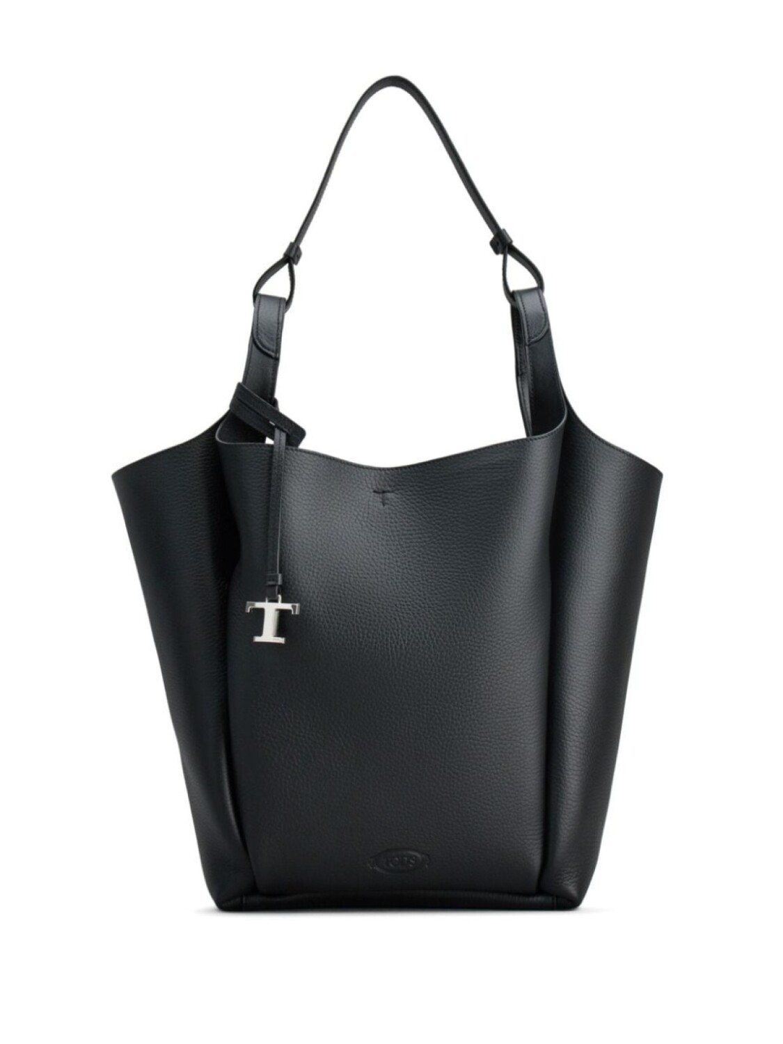 

Tod's сумка-тоут с тисненым логотипом, черный