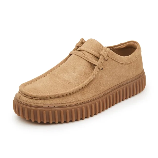 Мужские повседневные туфли Thorhill Lo, тёмно-песочные, от Clarks