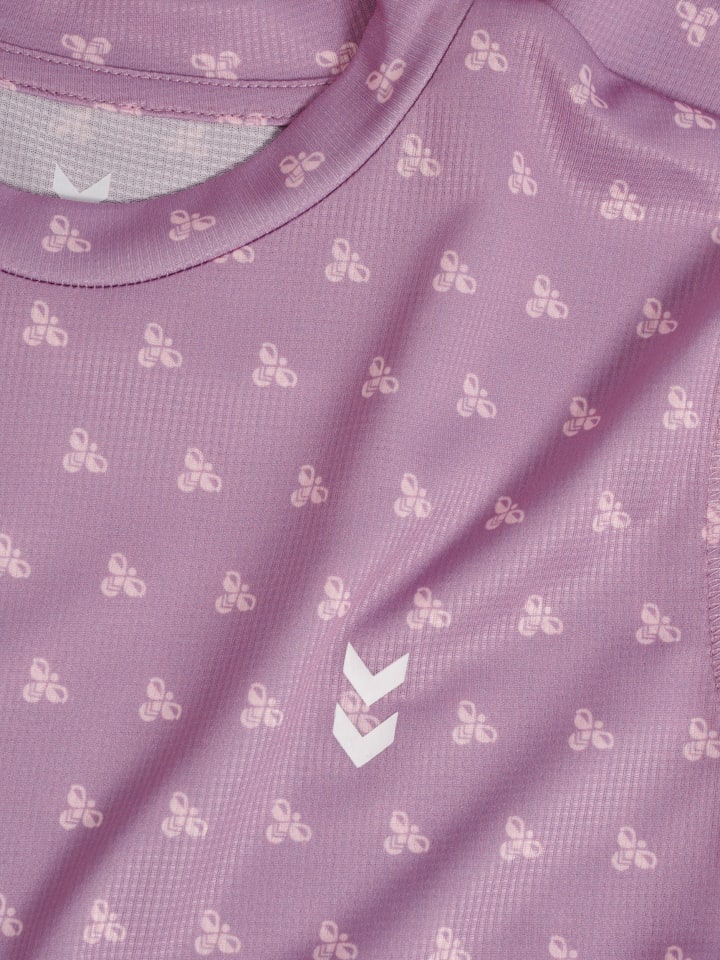 Hummel Детская футболка Hmljr Bee фиолетового цвета — фото 3