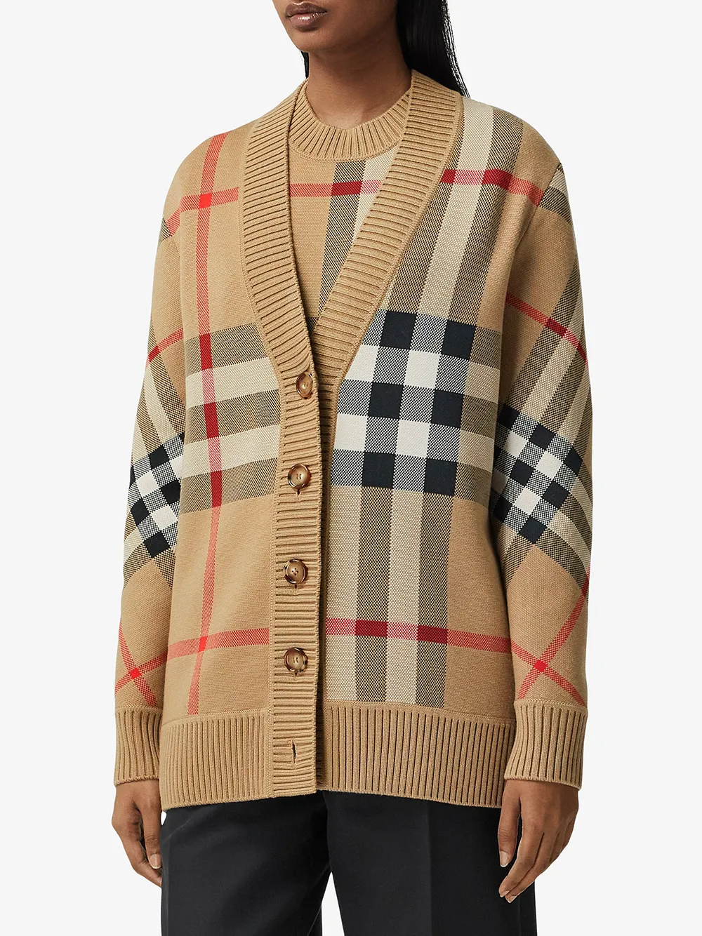 Кардиган BURBERRY, женский, коричневый — фото 3