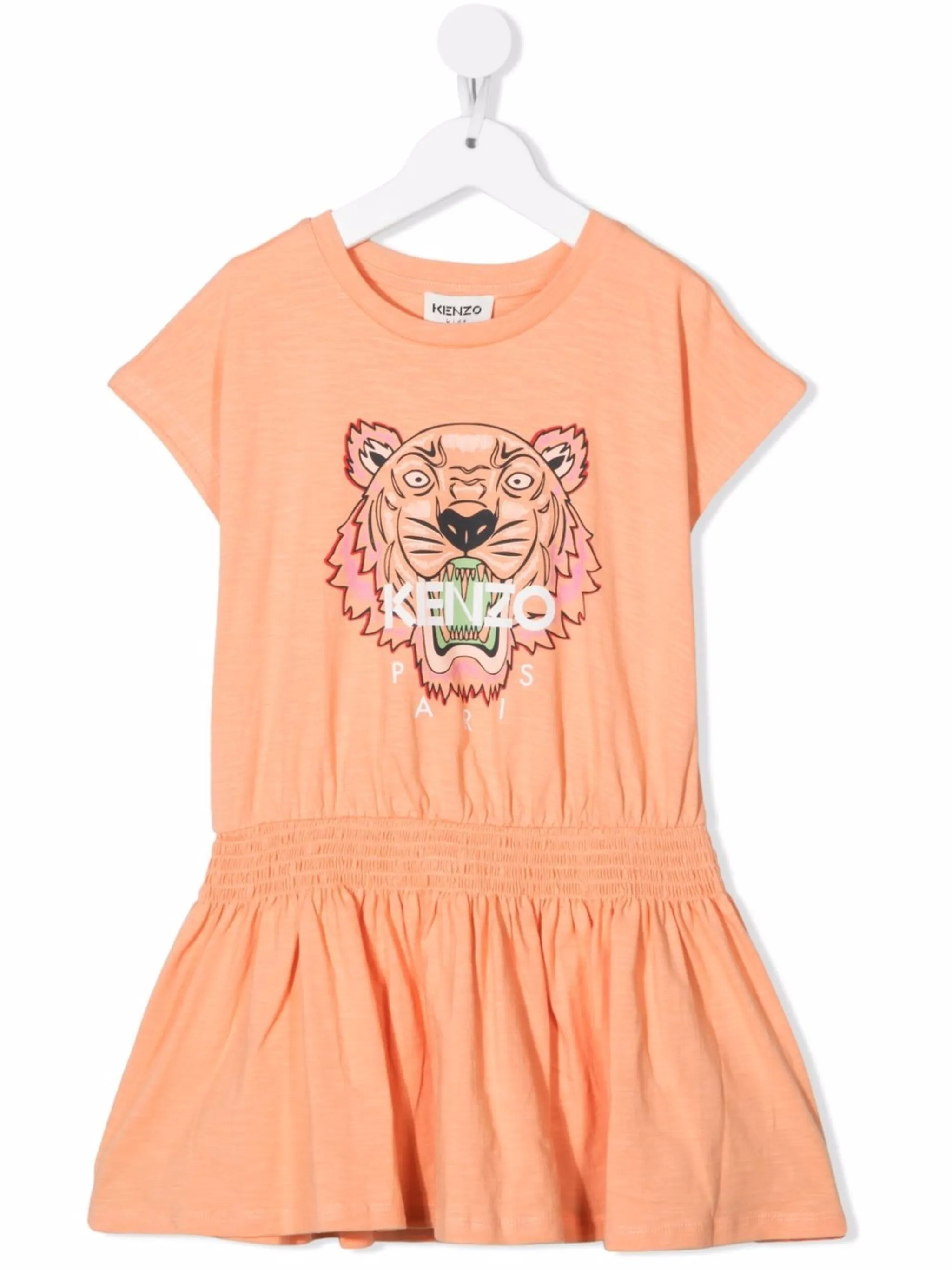 

Платье Tiger из органического хлопка Kenzo Kids, оранжевый