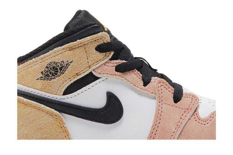 Кроссовки Air Jordan Air Jordan 1 Mid SE TD 'Flight Club', розовый — фото 3