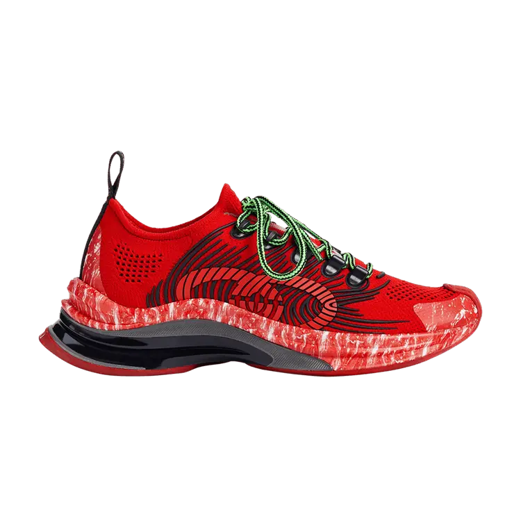 Кроссовки Gucci Wmns Run Sneaker Red, красный