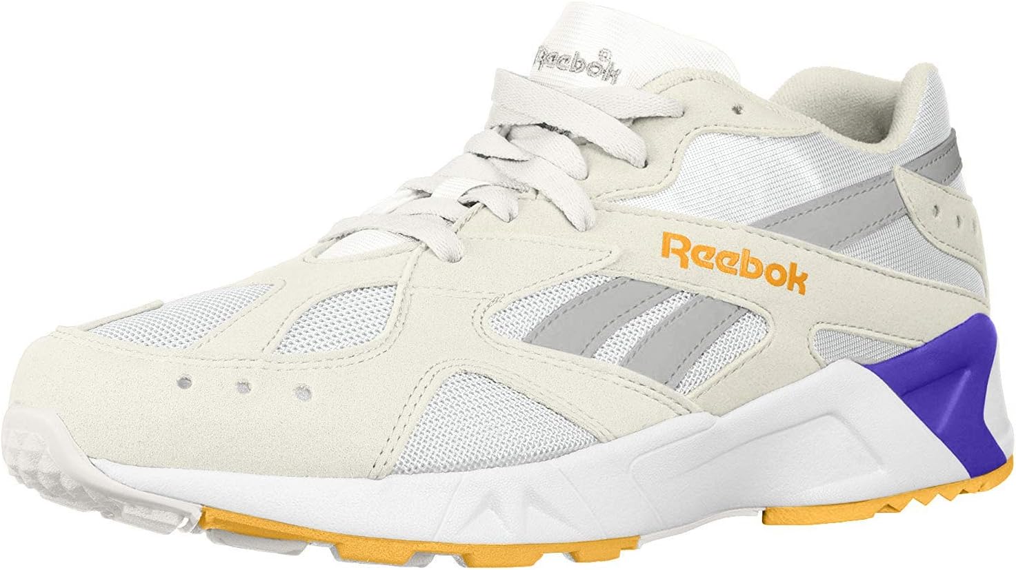 

Кроссовки мужские Reebok Aztrek (Skull Grey/White/Digital) CN7473, белый/фиолетовый/серый/золотой