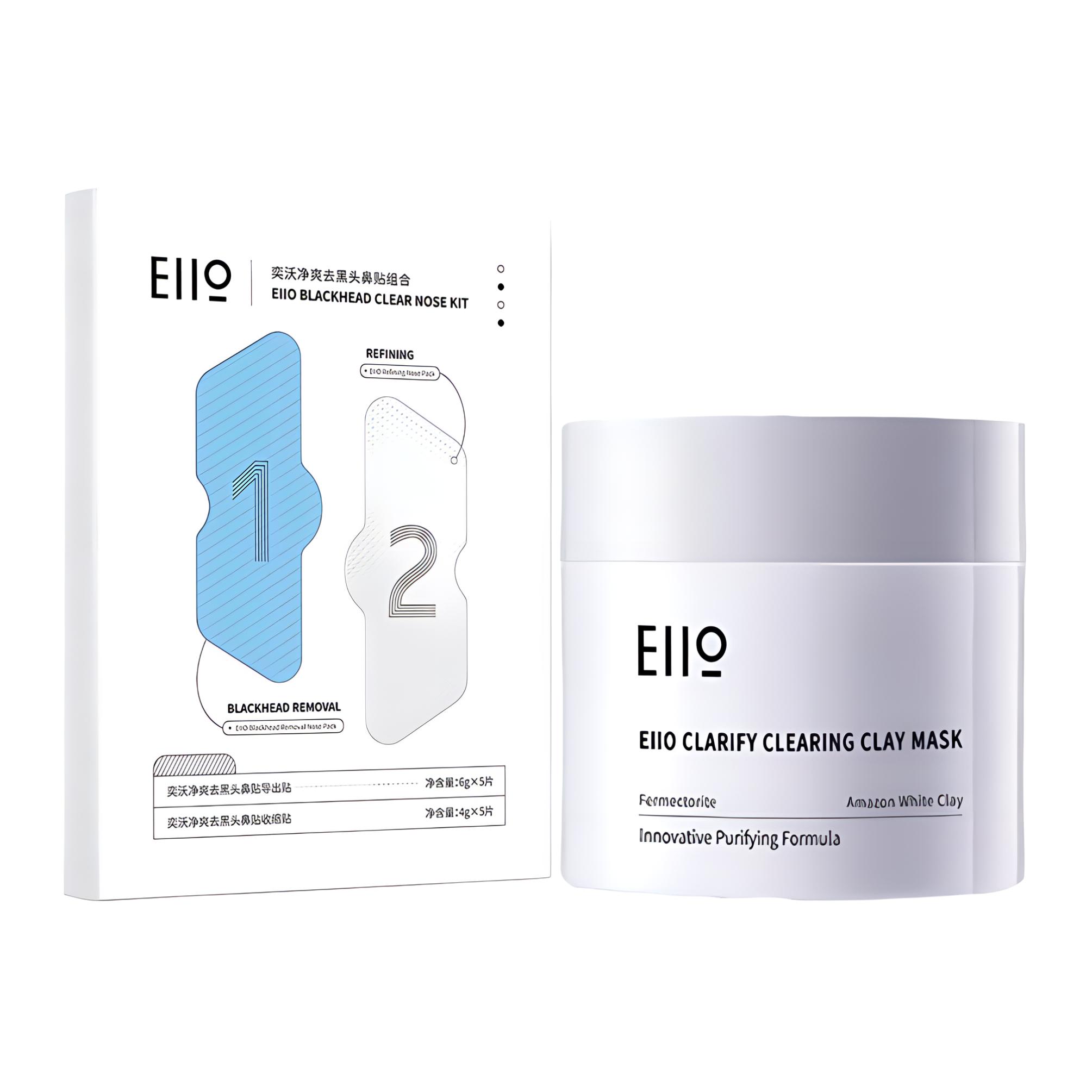 

Очищающая и освежающая маска-пленка с глиной увлажняющая и контролирующая жирность 5 шт+100 г EIIO