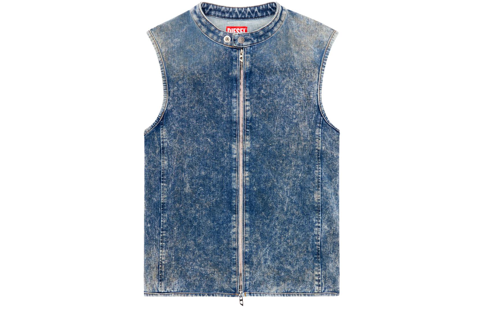 

Футболка-майка SS24 мужская темно-синяя DIESEL