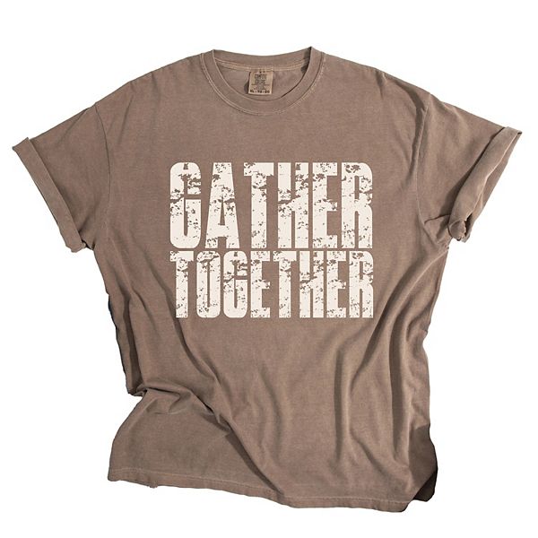 

Футболка с принтом Gather together block distressed Simply Sage Market, Espresso, Зеленый, Футболка с принтом Gather together block distressed Simply Sage Market, Espresso